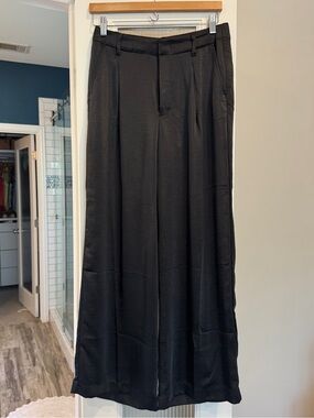 GAP Wide Leg Satin Pants Size 4 NWT